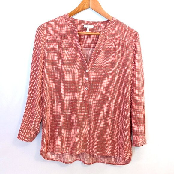 Joie | Daylan Rosalyn Casual Blouse Top in Western Rose | Size Small - Picture 4 of 11
